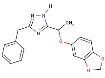5-[1-(1,3-benzodioxol-5-yloxy)ethyl]-3-benzyl-1H-1,2,4-triazole