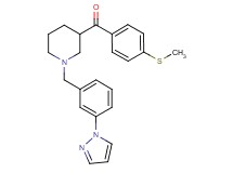 [4-(methylthio)phenyl]{1-[3-(1H-pyrazol-1-yl)benzyl]-3-piperidinyl}methanone
