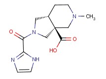 (3aS*,7aR*)-2-(1H-imidazol-2-ylcarbonyl)-5-methyloctahydro-3aH-pyrrolo[3,4-c]pyridine-3a-carboxylic acid
