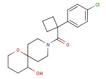 9-{[1-(4-chlorophenyl)cyclobutyl]carbonyl}-1-oxa-9-azaspiro[5.5]undecan-5-ol