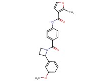 N-(4-{[2-(3-methoxyphenyl)azetidin-1-yl]carbonyl}phenyl)-2-methyl-3-furamide