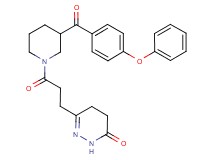 6-{3-oxo-3-[3-(4-phenoxybenzoyl)-1-piperidinyl]propyl}-4,5-dihydro-3(2H)-pyridazinone