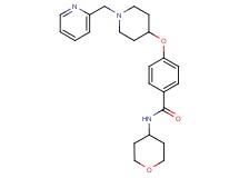 4-{[1-(2-pyridinylmethyl)-4-piperidinyl]oxy}-N-(tetrahydro-2H-pyran-4-yl)benzamide