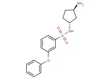 N-[(1R*,3R*)-3-aminocyclopentyl]-3-phenoxybenzenesulfonamide