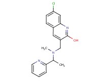 7-chloro-3-({methyl[1-(2-pyridinyl)ethyl]amino}methyl)-2-quinolinol