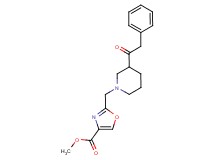 methyl 2-{[3-(phenylacetyl)-1-piperidinyl]methyl}-1,3-oxazole-4-carboxylate