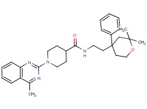 N-[2-(2,2-dimethyl-4-phenyltetrahydro-2H-pyran-4-yl)ethyl]-1-(4-methyl-2-quinazolinyl)-4-piperidinecarboxamide