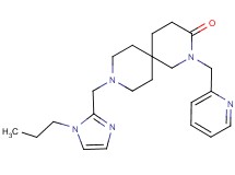 9-[(1-propyl-1H-imidazol-2-yl)methyl]-2-(pyridin-2-ylmethyl)-2,9-diazaspiro[5.5]undecan-3-one
