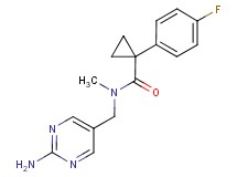 N-[(2-amino-5-pyrimidinyl)methyl]-1-(4-fluorophenyl)-N-methylcyclopropanecarboxamide