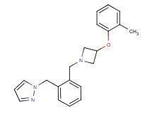 1-(2-{[3-(2-methylphenoxy)-1-azetidinyl]methyl}benzyl)-1H-pyrazole
