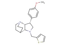 (3R*,3aR*,7aR*)-3-(4-methoxyphenyl)-1-(2-thienylmethyl)octahydro-4,7-ethanopyrrolo[3,2-b]pyridine