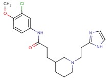 N-(3-chloro-4-methoxyphenyl)-3-{1-[2-(1H-imidazol-2-yl)ethyl]piperidin-3-yl}propanamide