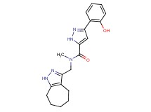 N-(1,4,5,6,7,8-hexahydrocyclohepta[c]pyrazol-3-ylmethyl)-3-(2-hydroxyphenyl)-N-methyl-1H-pyrazole-5-carboxamide