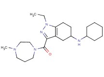 N-cyclohexyl-1-ethyl-3-[(4-methyl-1,4-diazepan-1-yl)carbonyl]-4,5,6,7-tetrahydro-1H-indazol-5-amine