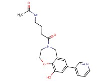 N-[4-(9-hydroxy-7-pyridin-3-yl-2,3-dihydro-1,4-benzoxazepin-4(5H)-yl)-4-oxobutyl]acetamide