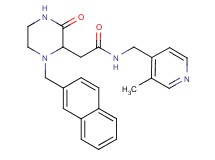 N-[(3-methyl-4-pyridinyl)methyl]-2-[1-(2-naphthylmethyl)-3-oxo-2-piperazinyl]acetamide
