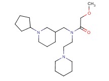 N-[(1-cyclopentyl-3-piperidinyl)methyl]-2-methoxy-N-[2-(1-piperidinyl)ethyl]acetamide