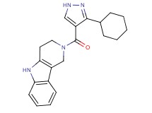2-[(3-cyclohexyl-1H-pyrazol-4-yl)carbonyl]-2,3,4,5-tetrahydro-1H-pyrido[4,3-b]indole