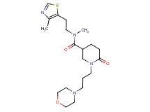 N-methyl-N-[2-(4-methyl-1,3-thiazol-5-yl)ethyl]-1-[3-(4-morpholinyl)propyl]-6-oxo-3-piperidinecarboxamide