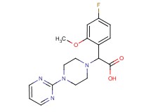 (4-fluoro-2-methoxyphenyl)(4-pyrimidin-2-ylpiperazin-1-yl)acetic acid