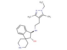 (2R*,3R*)-3-{[2-(1-ethyl-3,5-dimethyl-1H-pyrazol-4-yl)ethyl]amino}-2,3-dihydrospiro[indene-1,4'-piperidin]-2-ol