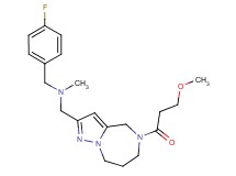 (4-fluorobenzyl){[5-(3-methoxypropanoyl)-5,6,7,8-tetrahydro-4H-pyrazolo[1,5-a][1,4]diazepin-2-yl]methyl}methylamine