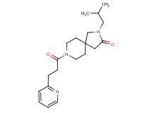 2-isobutyl-8-[3-(2-pyridinyl)propanoyl]-2,8-diazaspiro[4.5]decan-3-one