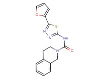 N-[5-(2-furyl)-1,3,4-thiadiazol-2-yl]-3,4-dihydroisoquinoline-2(1H)-carboxamide