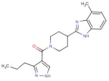 4-methyl-2-{1-[(3-propyl-1H-pyrazol-4-yl)carbonyl]-4-piperidinyl}-1H-benzimidazole