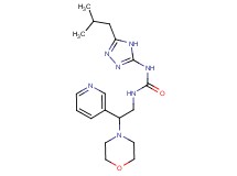 N-(5-isobutyl-4H-1,2,4-triazol-3-yl)-N'-(2-morpholin-4-yl-2-pyridin-3-ylethyl)urea