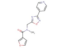 N-methyl-N-{[3-(4-pyridinyl)-1,2,4-oxadiazol-5-yl]methyl}-3-furamide