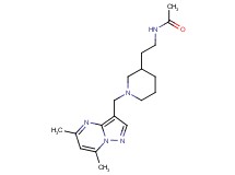 N-(2-{1-[(5,7-dimethylpyrazolo[1,5-a]pyrimidin-3-yl)methyl]piperidin-3-yl}ethyl)acetamide