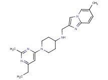 1-(6-ethyl-2-methylpyrimidin-4-yl)-N-[(6-methylimidazo[1,2-a]pyridin-2-yl)methyl]piperidin-4-amine