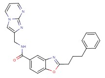 N-(imidazo[1,2-a]pyrimidin-2-ylmethyl)-2-(3-phenylpropyl)-1,3-benzoxazole-5-carboxamide