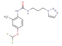 N-[4-(difluoromethoxy)-2-methylphenyl]-N'-[3-(1H-1,2,3-triazol-1-yl)propyl]urea