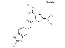 methyl (2S,4R)-4-(dimethylamino)-1-[(2-methyl-1H-benzimidazol-5-yl)acetyl]pyrrolidine-2-carboxylate