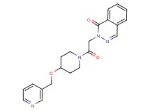 2-{2-oxo-2-[4-(3-pyridinylmethoxy)-1-piperidinyl]ethyl}-1(2H)-phthalazinone