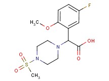 (5-fluoro-2-methoxyphenyl)[4-(methylsulfonyl)piperazin-1-yl]acetic acid