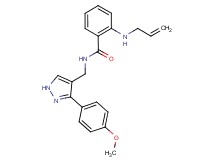 2-(allylamino)-N-{[3-(4-methoxyphenyl)-1H-pyrazol-4-yl]methyl}benzamide