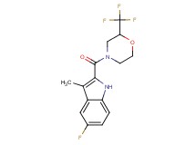 5-fluoro-3-methyl-2-{[2-(trifluoromethyl)morpholin-4-yl]carbonyl}-1H-indole