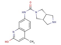 rel-(3aR,6aS)-N-(2-hydroxy-4-methyl-7-quinolinyl)hexahydropyrrolo[3,4-c]pyrrole-2(1H)-carboxamide hydrochloride