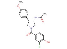 N-[(3S*,4R*)-1-(3-chloro-4-hydroxybenzoyl)-4-(4-methoxyphenyl)pyrrolidin-3-yl]acetamide
