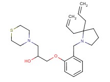 1-{2-[(2,2-diallyl-1-pyrrolidinyl)methyl]phenoxy}-3-(4-thiomorpholinyl)-2-propanol