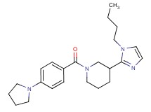 3-(1-butyl-1H-imidazol-2-yl)-1-[4-(1-pyrrolidinyl)benzoyl]piperidine