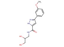 N-(2,3-dihydroxypropyl)-3-(3-methoxyphenyl)-1H-pyrazole-5-carboxamide