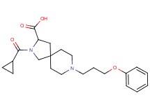 2-(cyclopropylcarbonyl)-8-(3-phenoxypropyl)-2,8-diazaspiro[4.5]decane-3-carboxylic acid