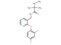 N~1~-{[2-(2,4-difluorophenoxy)pyridin-3-yl]methyl}-N~2~,2-dimethylalaninamide