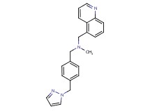 N-methyl-1-[4-(1H-pyrazol-1-ylmethyl)phenyl]-N-(5-quinolinylmethyl)methanamine