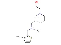 2-[3-({methyl[(3-methyl-2-thienyl)methyl]amino}methyl)piperidin-1-yl]ethanol