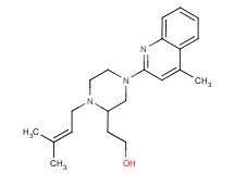 2-[1-(3-methyl-2-buten-1-yl)-4-(4-methyl-2-quinolinyl)-2-piperazinyl]ethanol